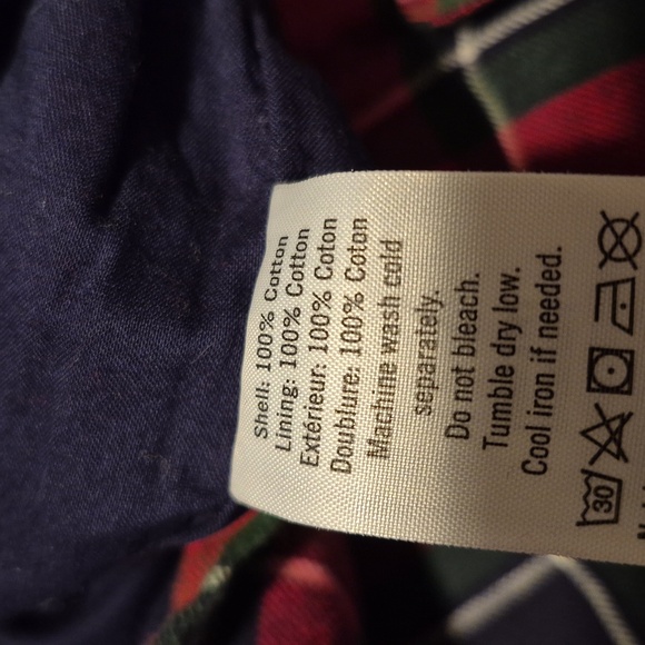 Janie and Jack boys 18 - 24 months plaid flannel romper EUC - Picture 7 of 7